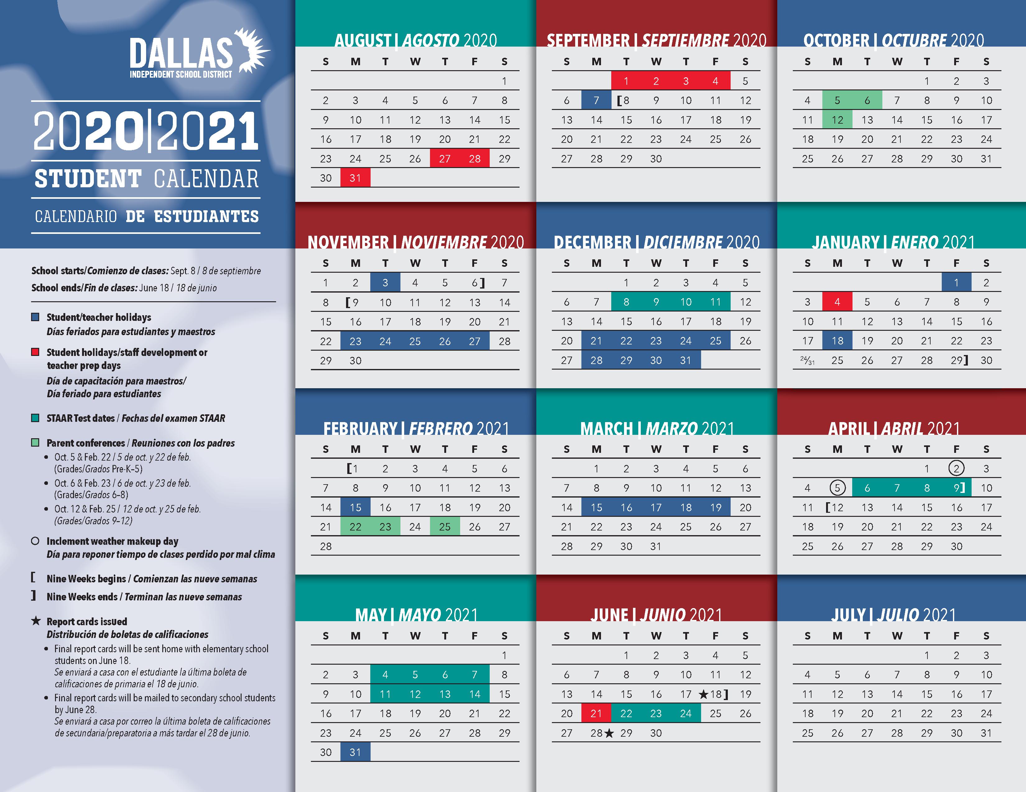 Dallas Isd 2021 22 Calendar Printable March